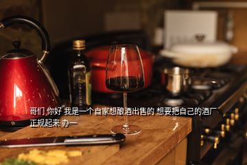 哥们 你好 我是一个自家想酿酒出售的 想要把自己的酒厂正规起来 办一