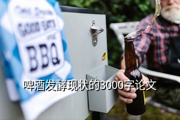 啤酒发酵现状的3000字论文