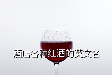 酒店各种红酒的英文名