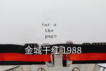 金城干红 1988