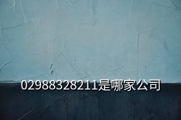 02988328211是哪家公司