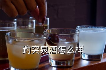 趵突泉酒怎么样