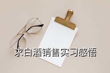 求白酒销售实习感悟