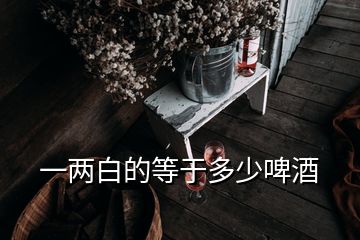 一两白的等于多少啤酒