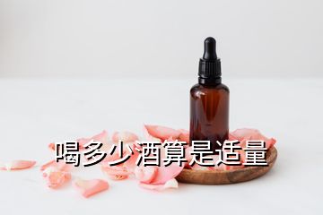 喝多少酒算是适量