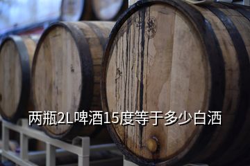 两瓶2L啤酒15度等于多少白洒