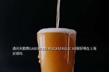 请问天鹅牌GABORLON MLICASEKULIC XO很好喝在上海买得吗