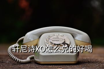 轩尼诗XO怎么兑的好喝