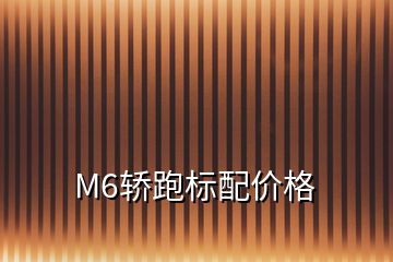 M6轿跑标配价格