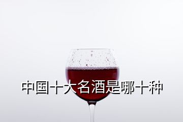 中国十大名酒是哪十种