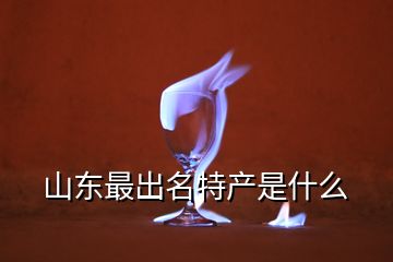 山东最出名特产是什么