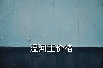 温河王价格