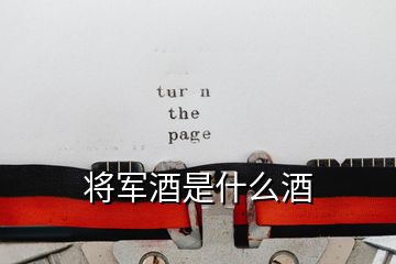 将军酒是什么酒