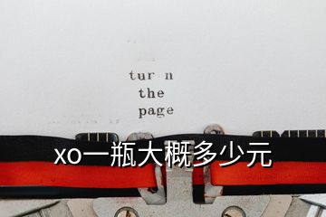 xo一瓶大概多少元