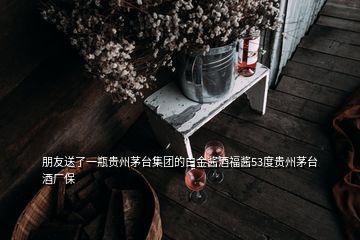 朋友送了一瓶贵州茅台集团的白金酱酒福酱53度贵州茅台酒厂保