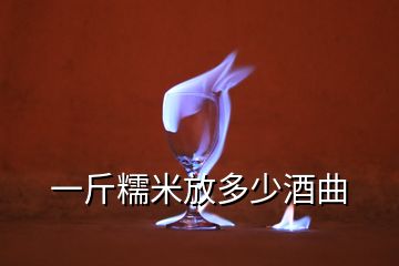 一斤糯米放多少酒曲