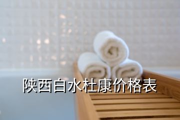 陕西白水杜康价格表