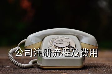 公司注册流程及费用