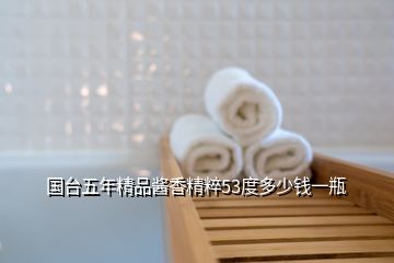 国台五年精品酱香精粹53度多少钱一瓶