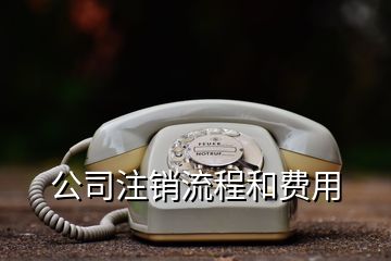 公司注销流程和费用