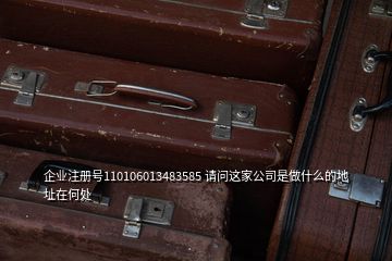 企业注册号110106013483585 请问这家公司是做什么的地址在何处