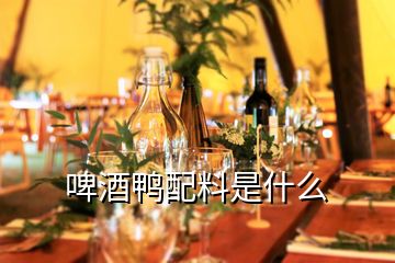 啤酒鸭配料是什么