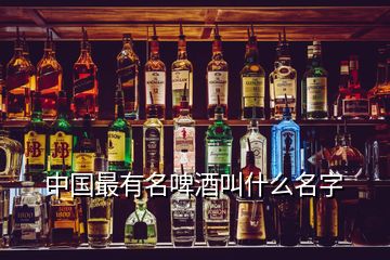 中国最有名啤酒叫什么名字