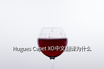 Hugues Capet XO中文翻译为什么