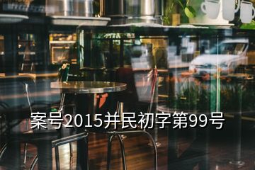 案号2015并民初字第99号