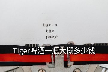 Tiger啤酒一瓶大概多少钱