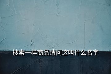 搜索一样商品请问这叫什么名字