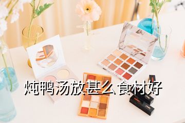 炖鸭汤放甚么食材好