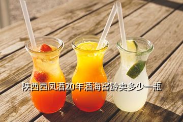 陕西西凤酒20年酒海窖龄卖多少一瓶