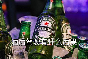 酒后驾驶有什么后果