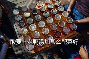 酸萝卜老鸭汤加甚么配菜好