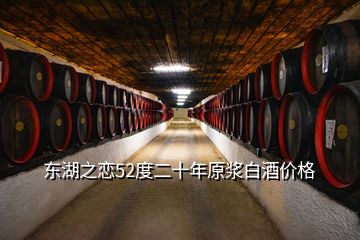 东湖之恋52度二十年原浆白酒价格