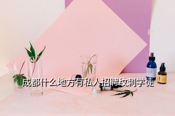 成都什么地方有私人招聘纹刺学徒