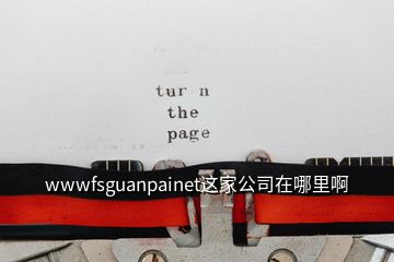 wwwfsguanpainet这家公司在哪里啊