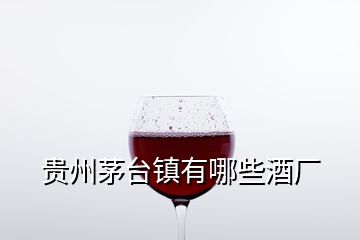 贵州茅台镇有哪些酒厂